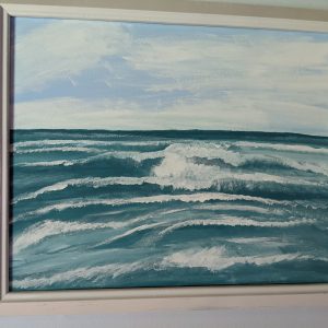 Classic Teal blue Waves scaled