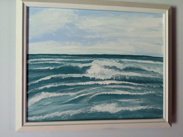 Classic Teal blue Waves scaled