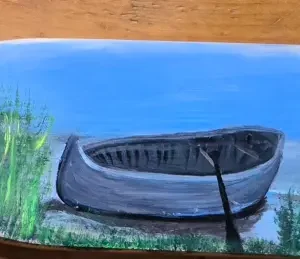 Painted Paddle closeup